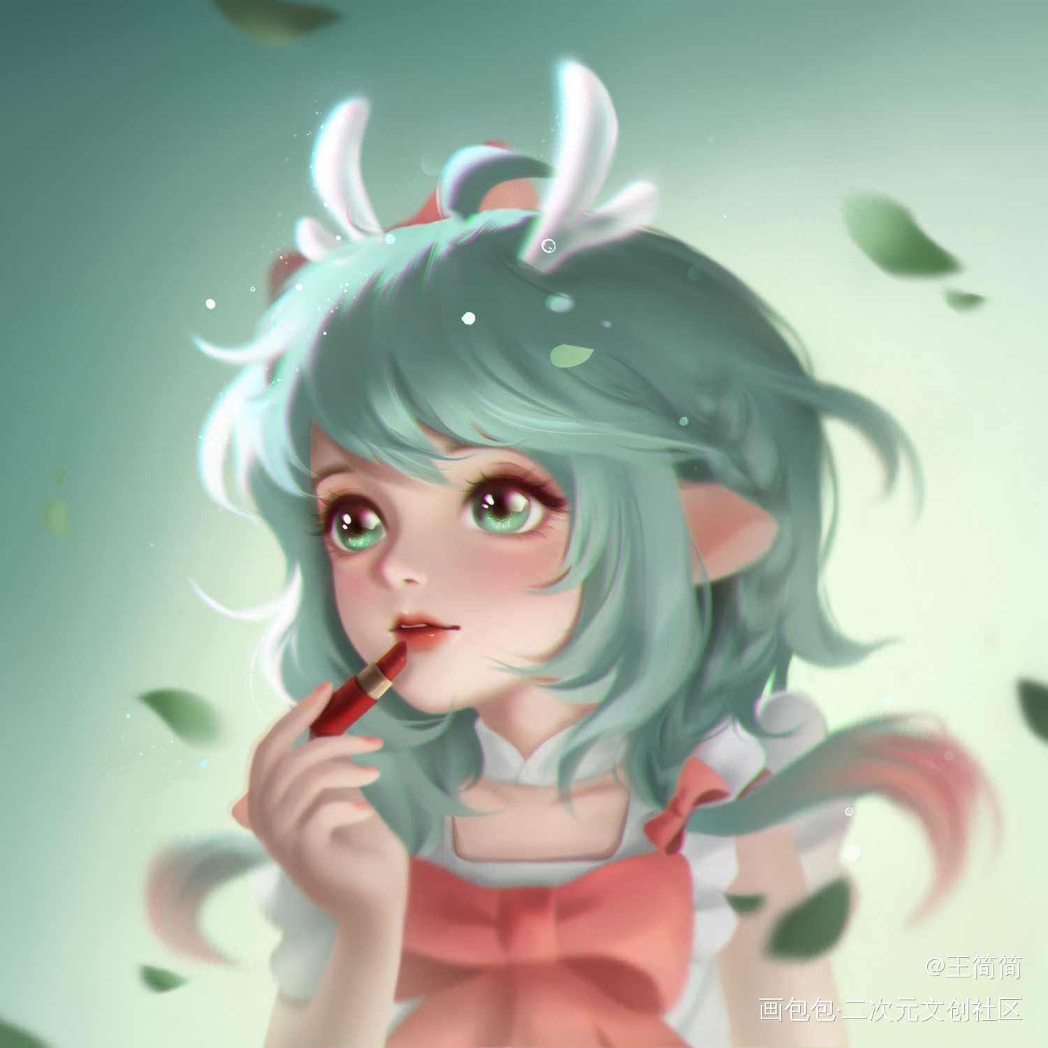 瑶妹 时之祈愿_王者荣耀瑶厚涂同人绘画作品