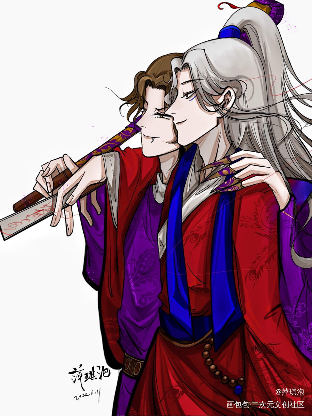 反派和他的BBF【OC】_插画奈一这反派我当不了原创插画摸鱼绘画原创绘画作品