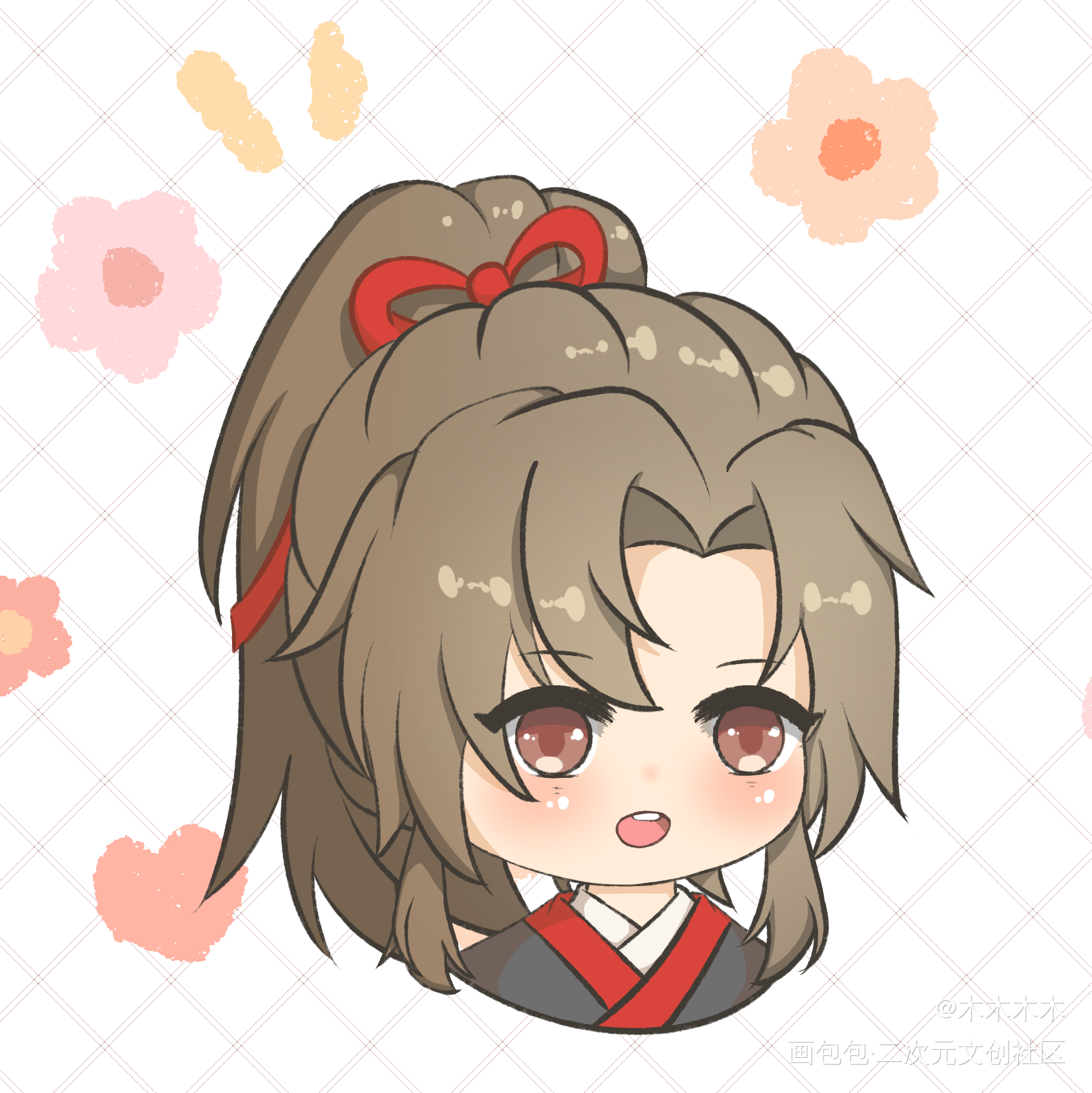 羡羡_魔道祖师忘羡Q版墨香铜臭绘画作品