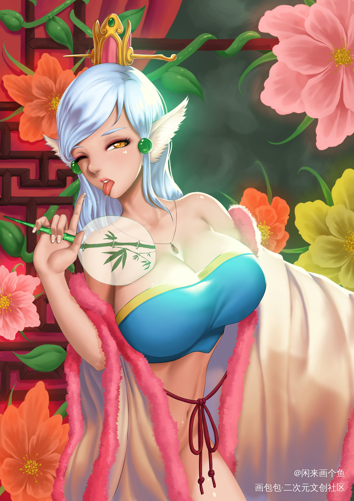 古风妖姬_彩色漫画求约插画绘画作品