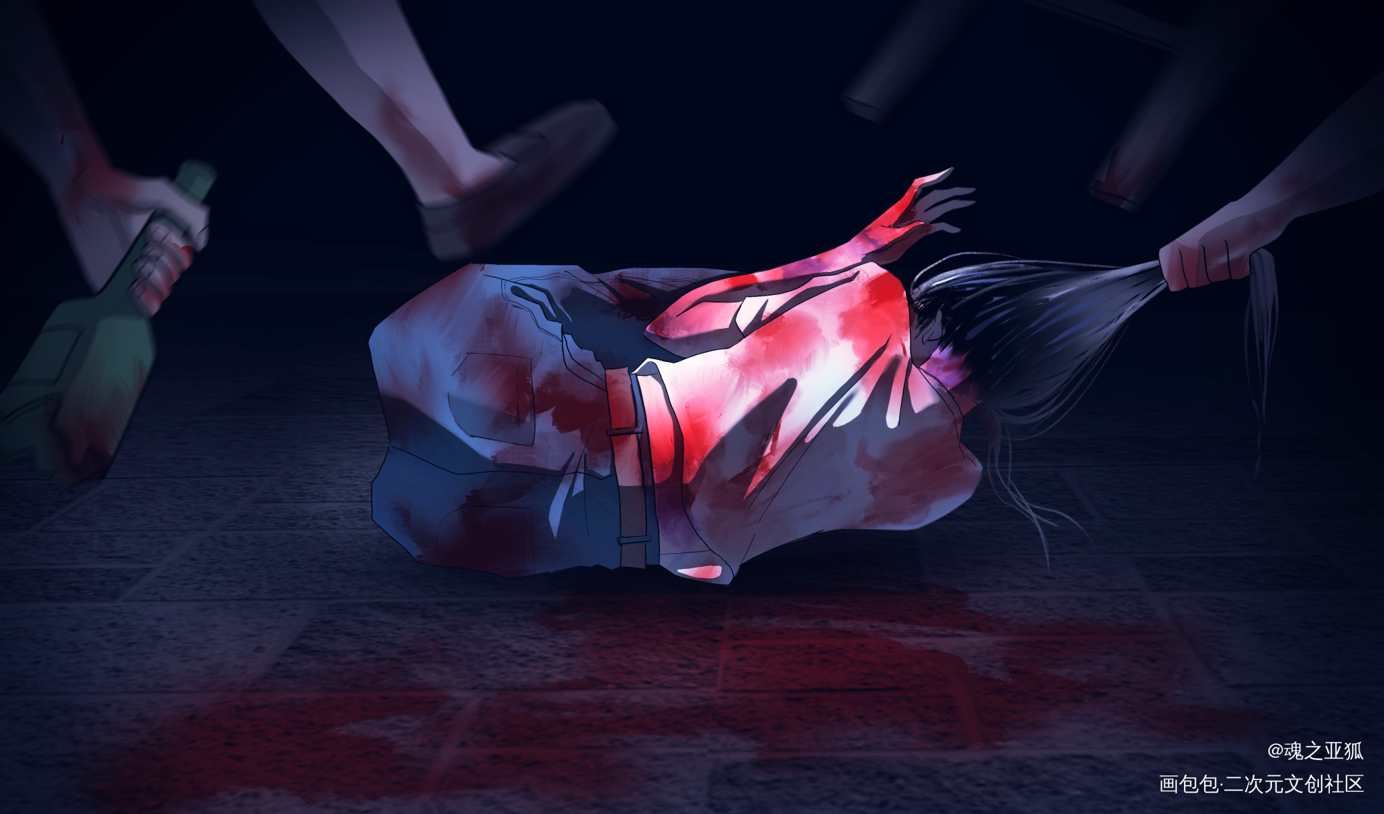完美受害者_绘画绘画作品