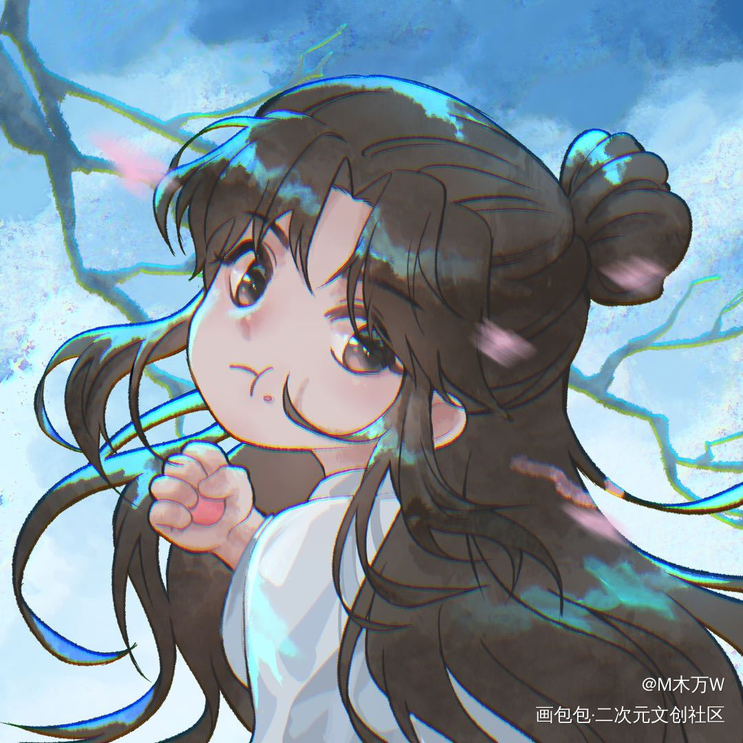 _二哈和他的白猫师尊楚晚宁绘画作品