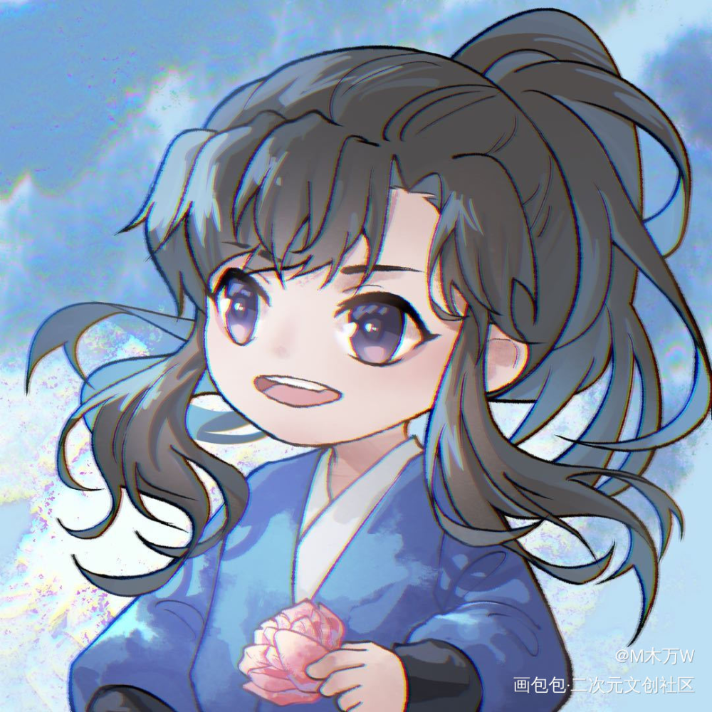 _二哈和他的白猫师尊墨燃绘画作品
