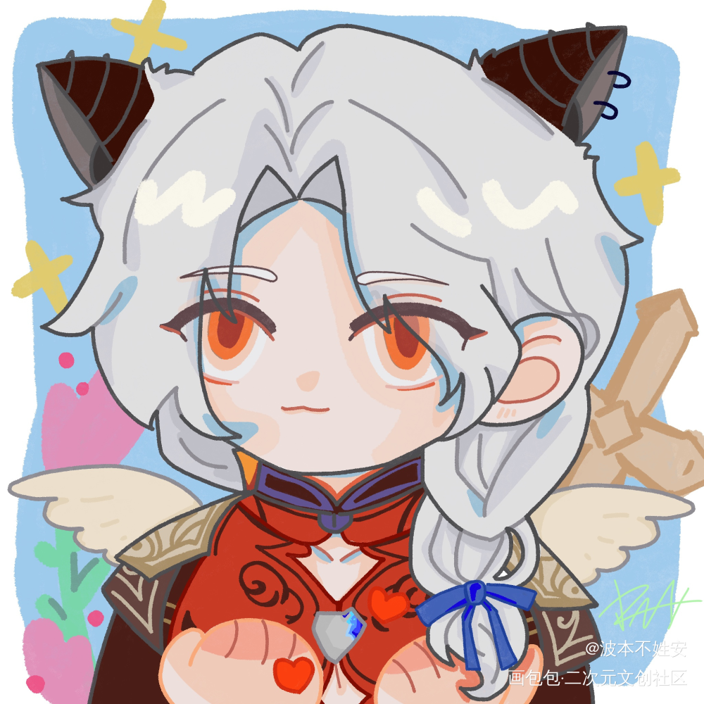侧马尾+魅魔装的耶耶🥳_偶像梦幻祭乱凪砂平涂绘画作品