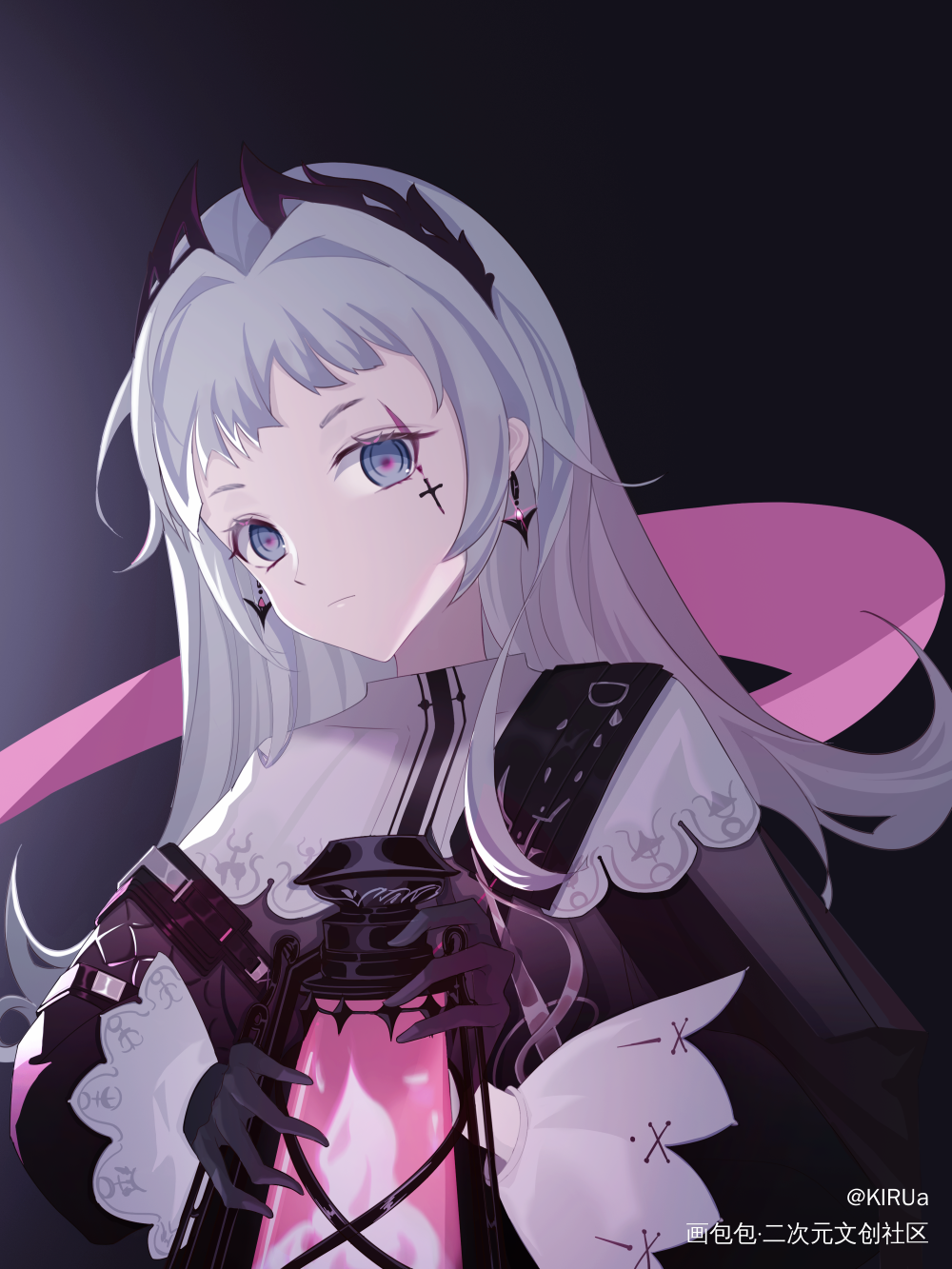 明日方舟-的鱼_明日方舟板绘涂绘画作品