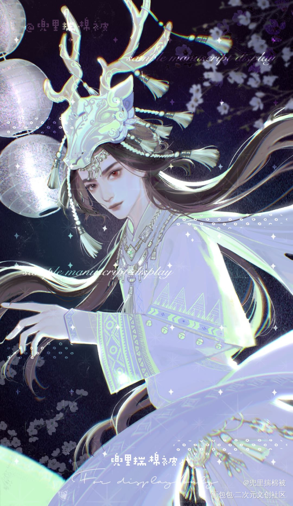 爻月祭_板绘涂古风我要上首推约稿oc绘画作品