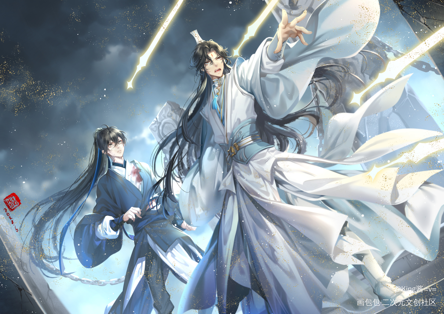 甜甜生日快乐！_六爻程潜2022priest生贺24h绘画作品
