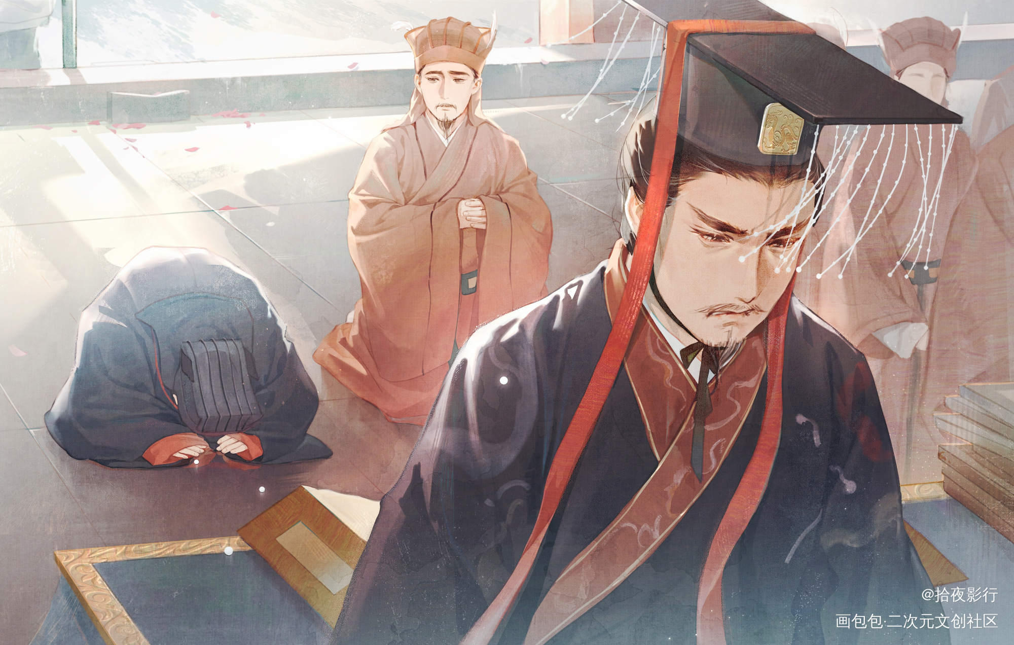 旒_刘备诸葛亮央三玄亮三国演义绘画作品