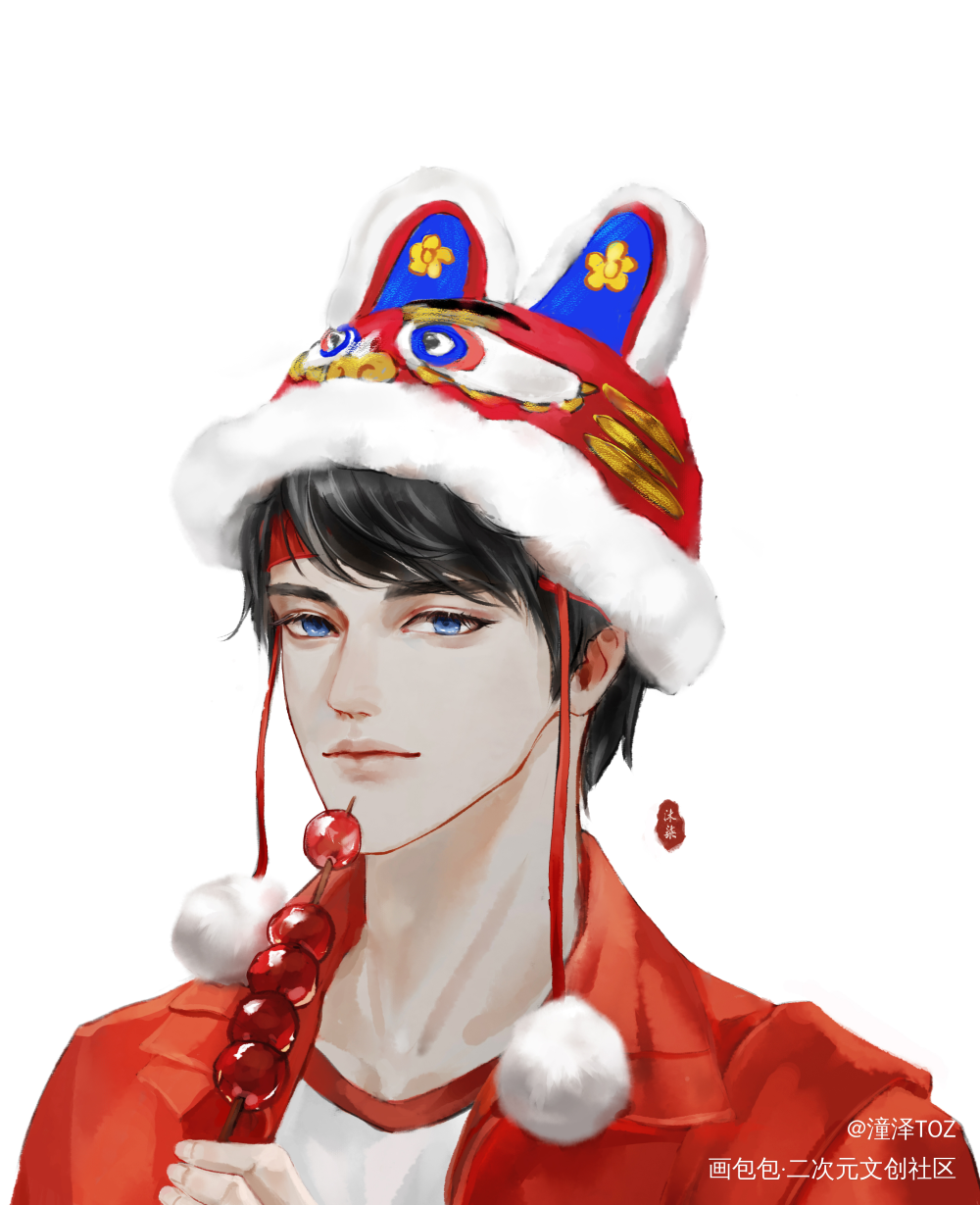 无限男团虎年头像系列_王者荣耀赵云韩信李白诸葛亮百里守约虎年贺图无限王者团原创头像绘画作品