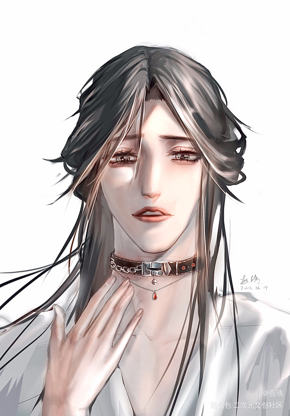 项圈_二哈和他的白猫师尊燃晚楚晚宁我要上首页绘画作品