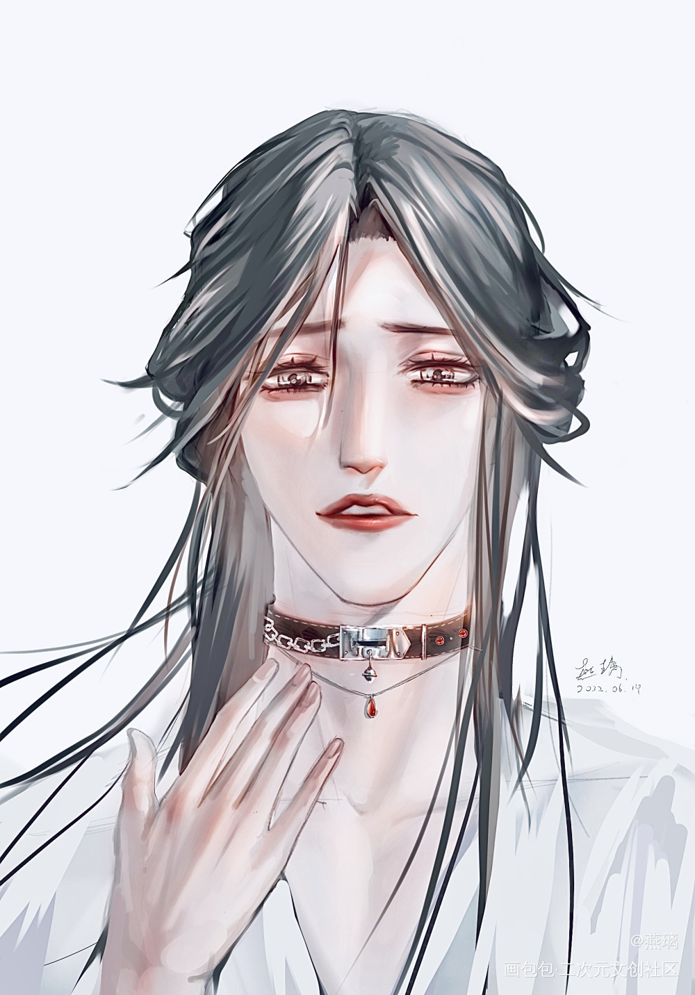 项圈_二哈和他的白猫师尊燃晚楚晚宁我要上首页绘画作品