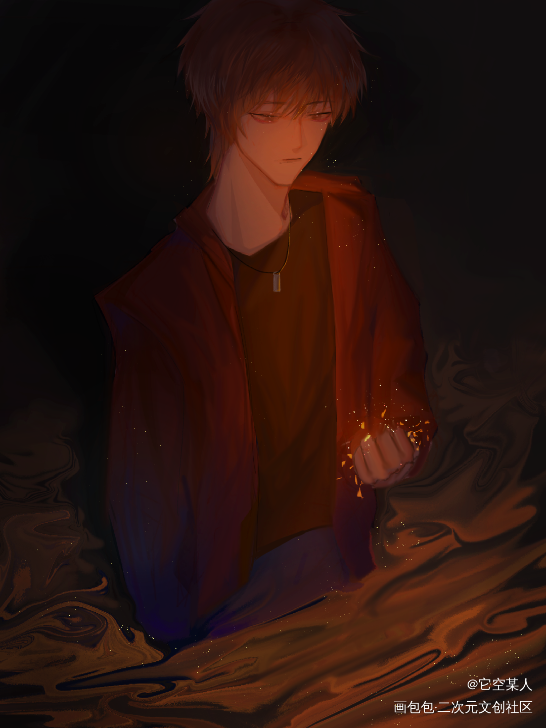 【oc】少年没有乌托邦_板绘涂我要上首推原创oc绘画作品