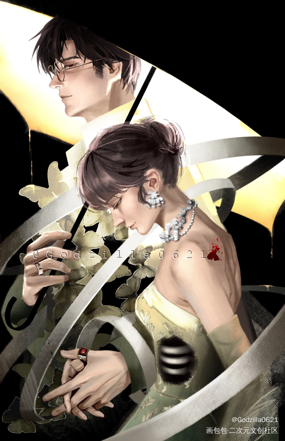 去有你的地方✨_光与夜之恋陆沉光与夜之恋陆沉绘画作品