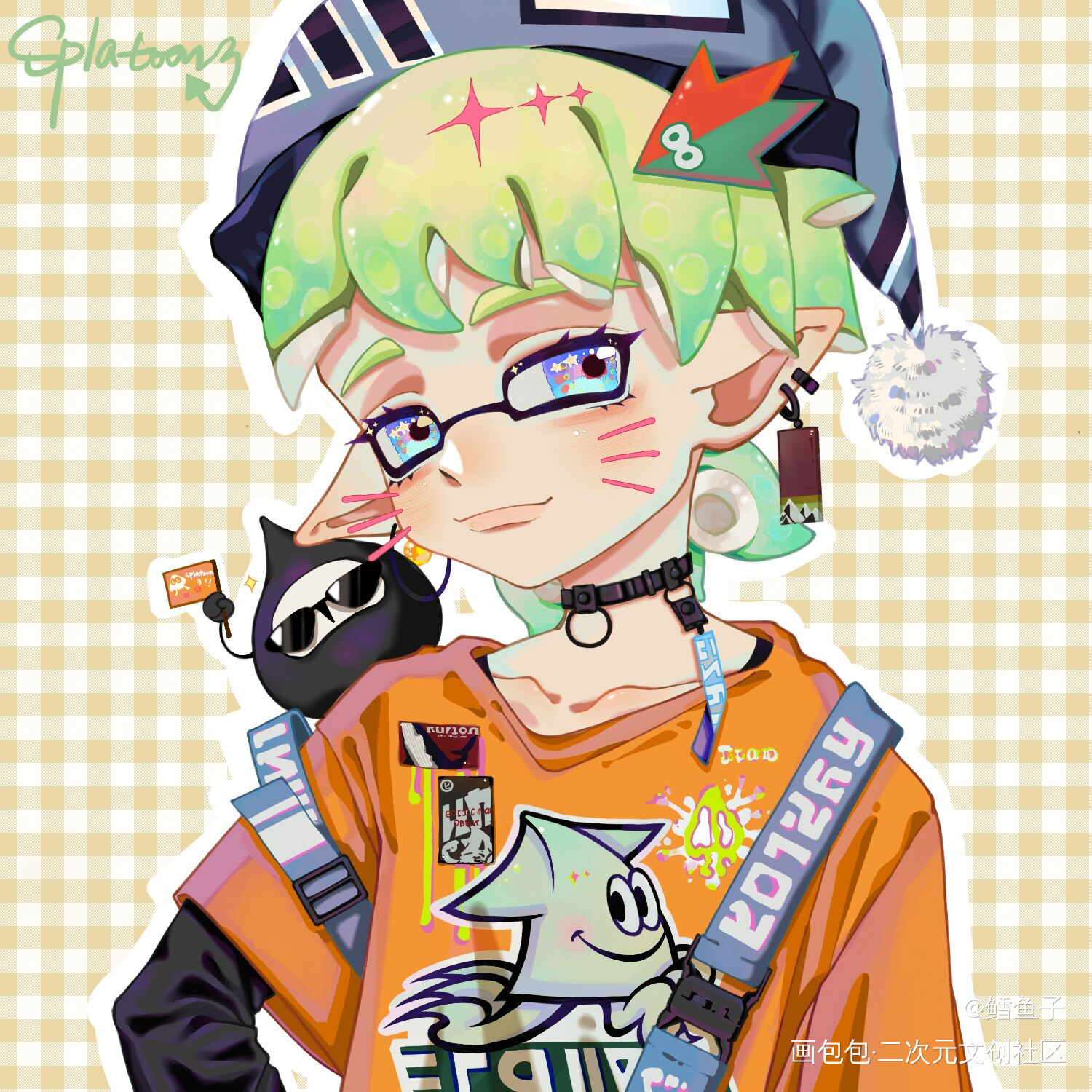 摸摸潮流乌乌_Splatoon2同人splatoon绘画作品