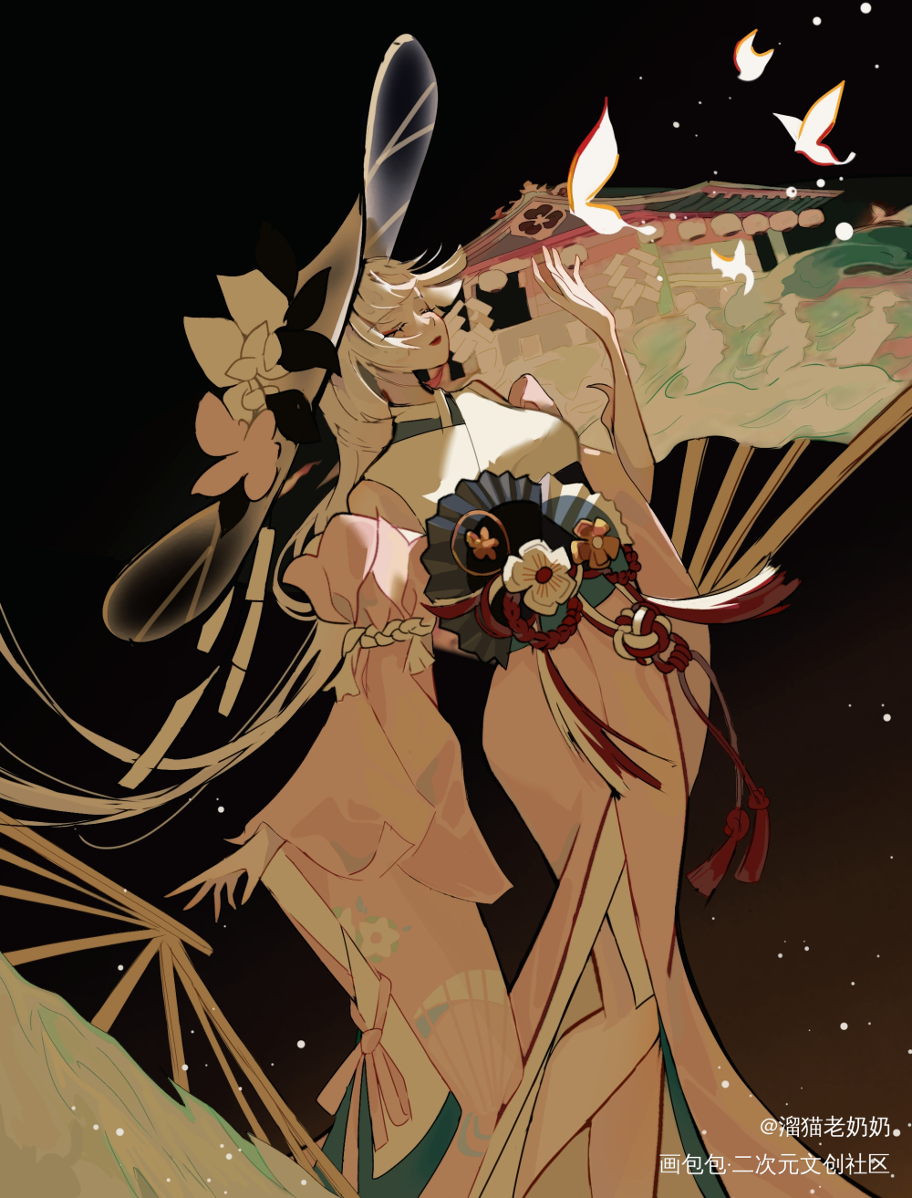 麦外敷🥰_阴阳师插画不知火舞绘画绘画作品