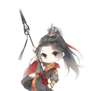 逆水寒q版血河_逆水寒古风水彩日系q版血河绘画练习绘画作品