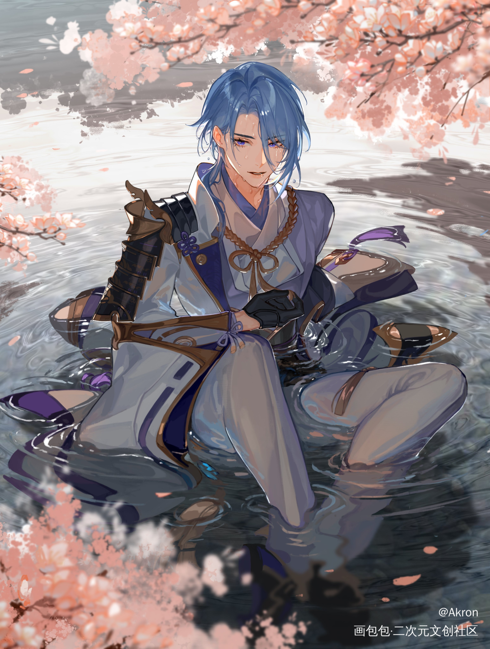 家主大人♥_原神神里绫人绘画作品