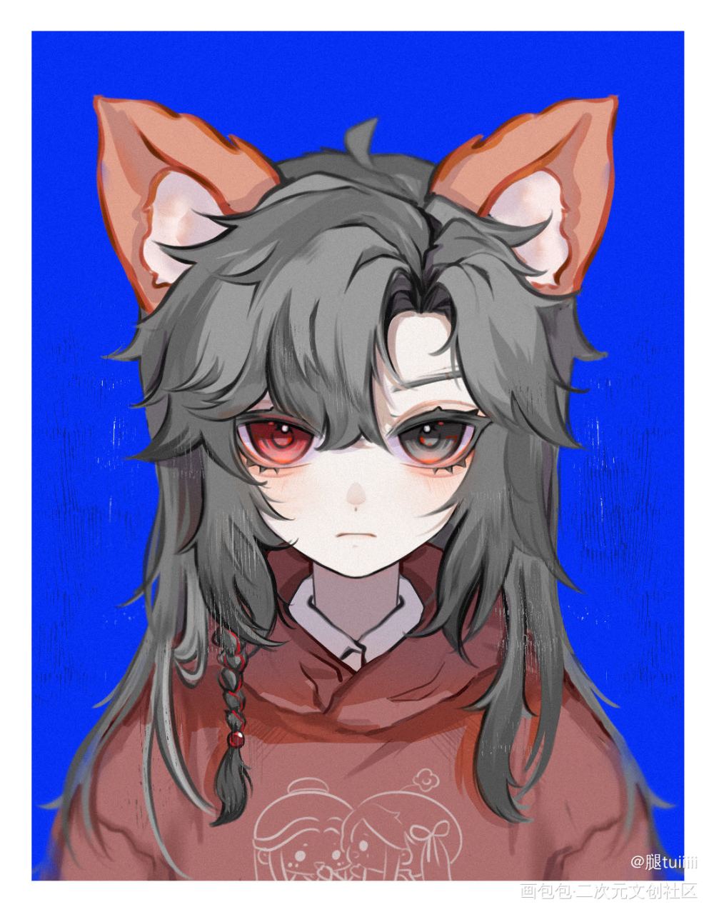 花怜正太形态💕_天官赐福花怜谢怜花城板绘涂绘画作品
