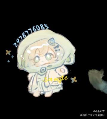 oc_摸鱼约稿oc绘画作品