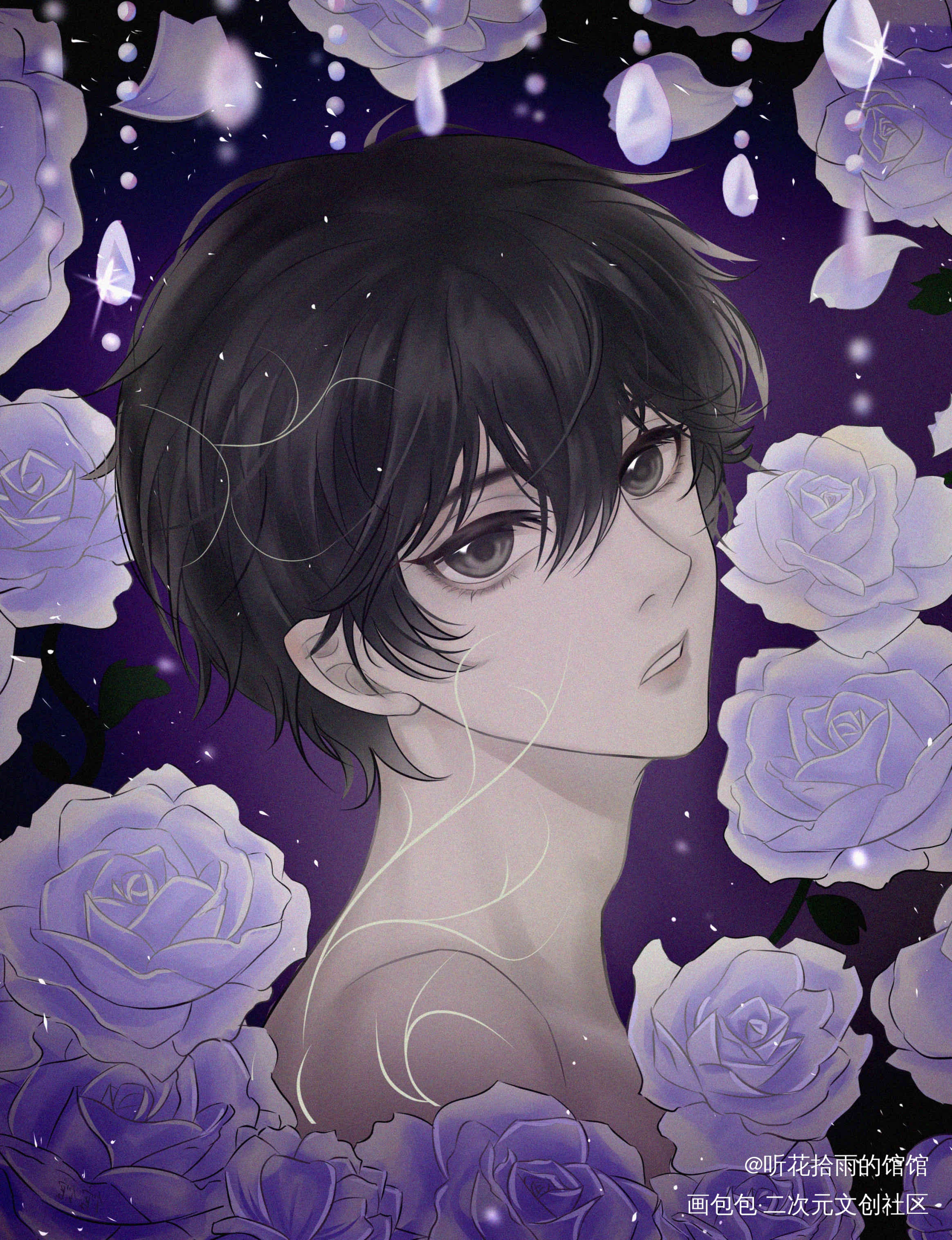 安折~_小蘑菇安折板绘涂绘画作品