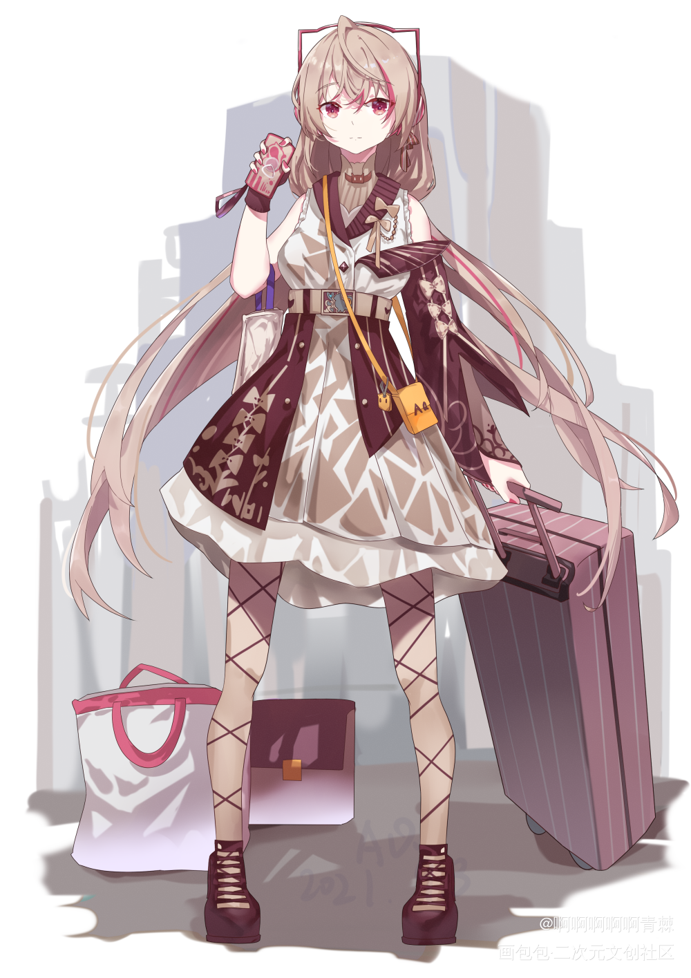 oc_个人设计插画创意原创角色插画二次元板绘绘画作品