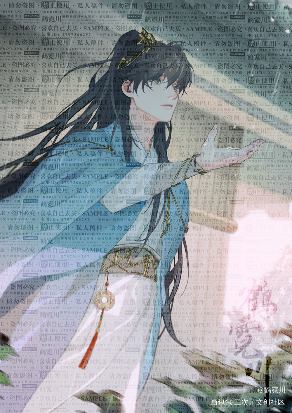 何故·盼君归_一醉经年188男团绘画作品