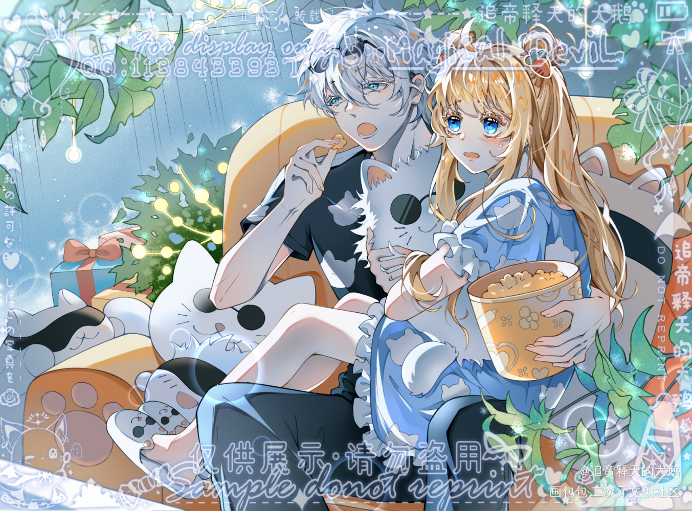 稿件展示，金主太太自带动作✨_咒术回战五条悟同人咒术回战乙女向梦女约稿板绘绘画作品