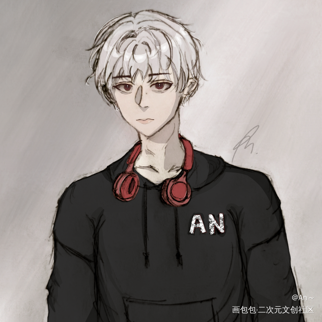 电竞少年_板绘涂摸鱼页绘画作品