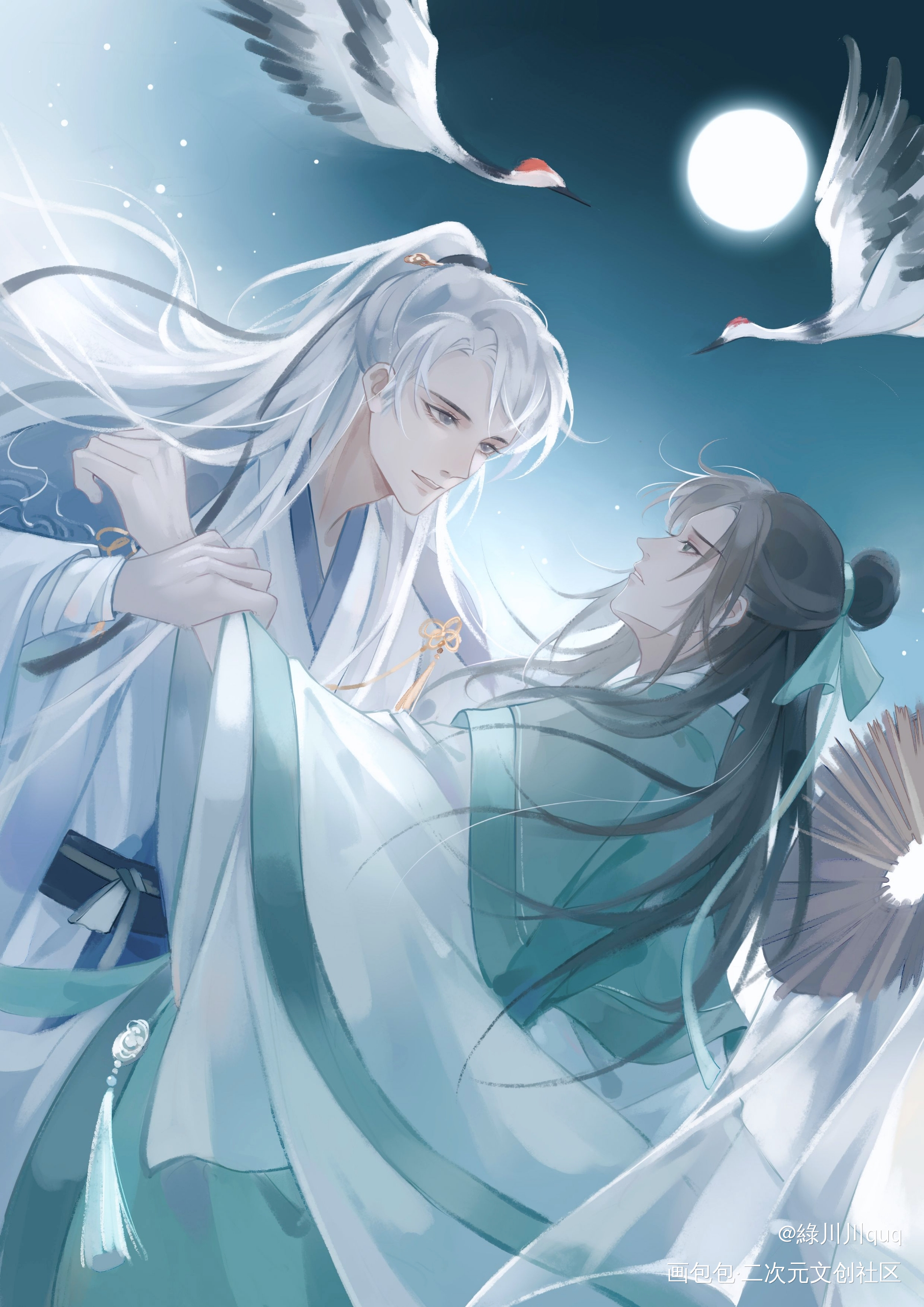 墨魂  李杜_墨魂古风李杜绘画作品