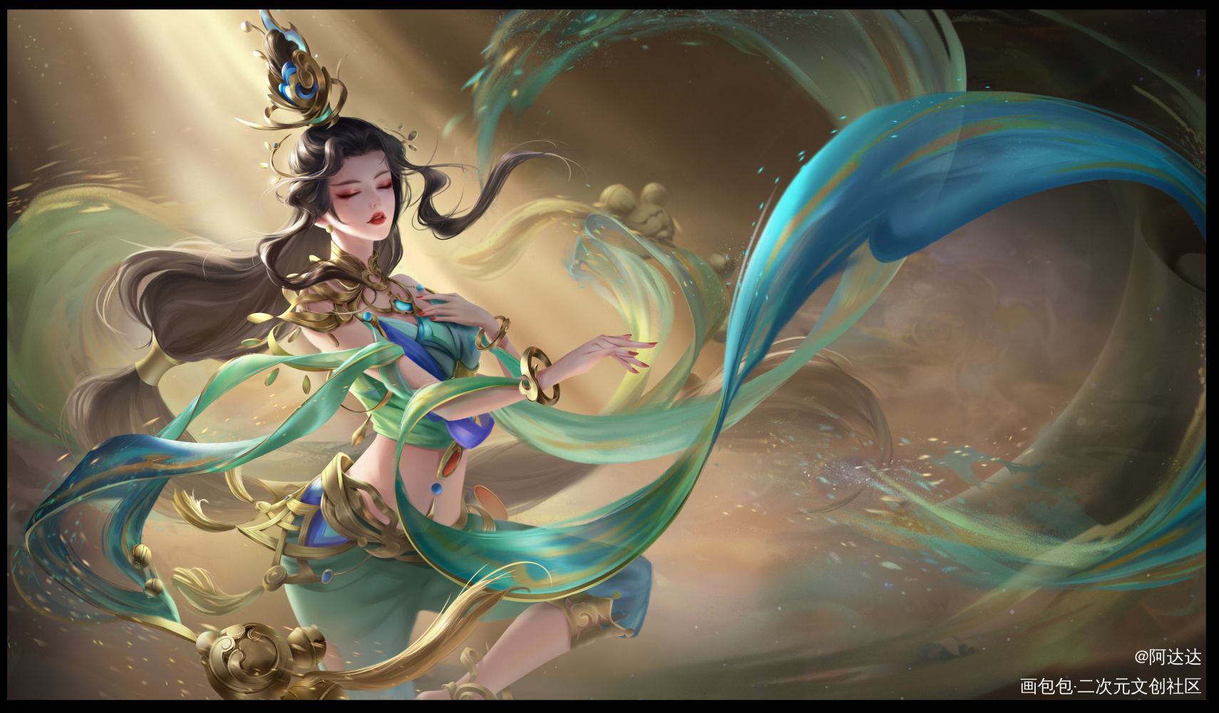 胡旋_王者荣耀绘画作品