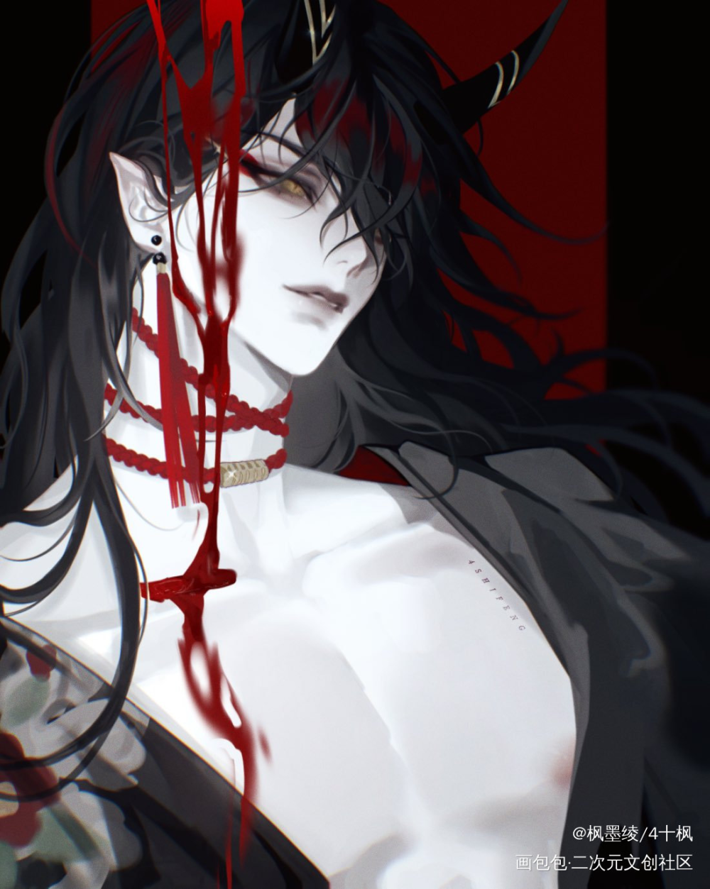👿👿👿_虚拟主播彩虹社nijisanjiluxiemvoxakumaVtuber绘画绘画作品