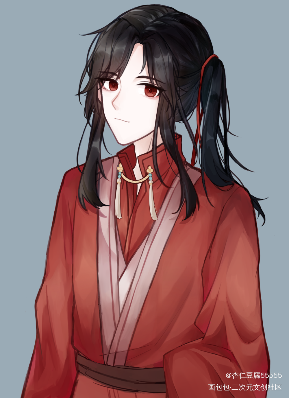 小花_天官赐福花城板绘涂绘画作品