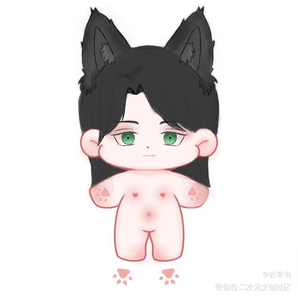 棉花娃娃造型_我只喜欢你的人设板绘涂绘画作品