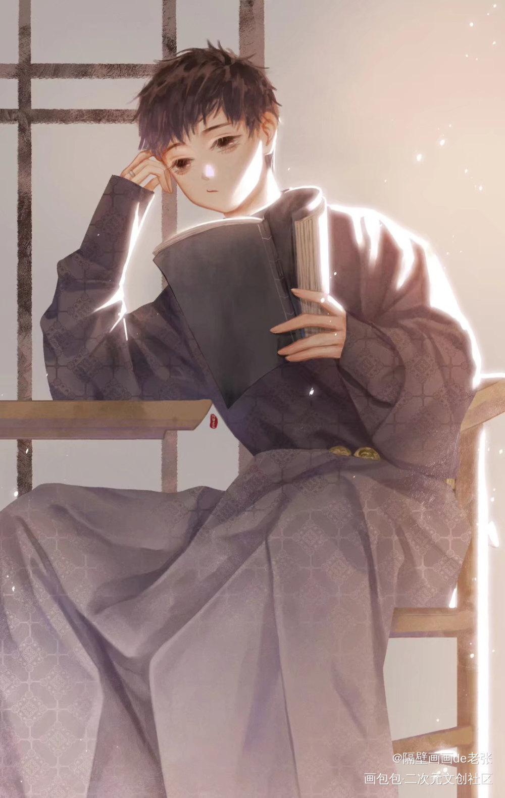 吴邪_盗墓笔记吴邪古风绘画作品