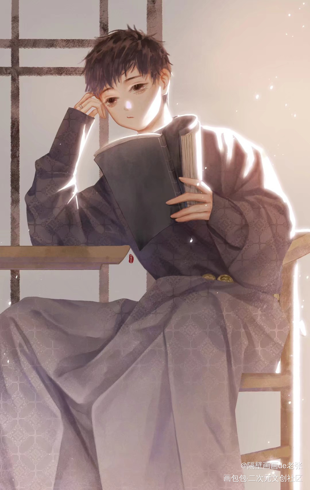 吴邪_盗墓笔记吴邪古风绘画作品