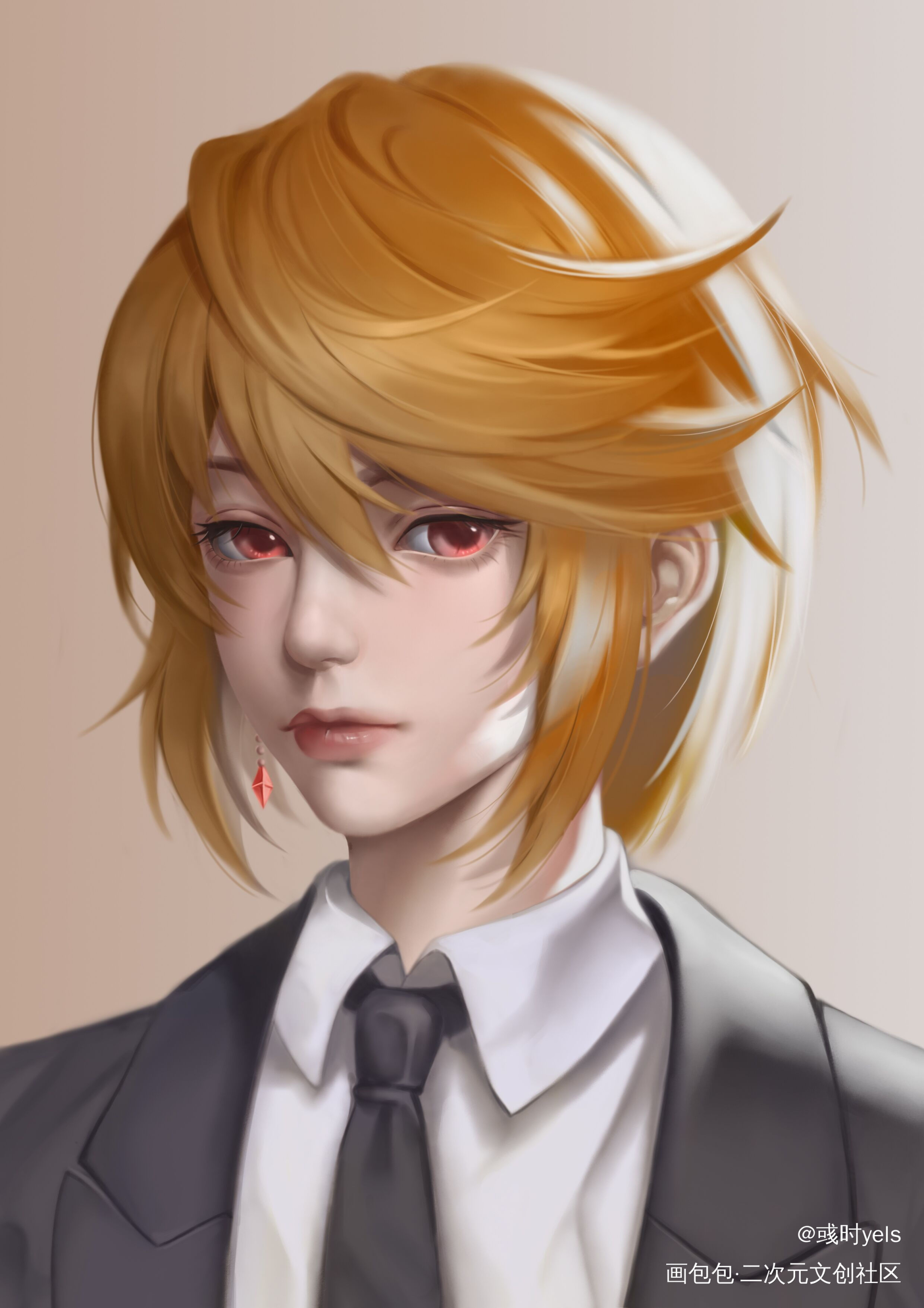 酷拉美女～_全职猎人酷拉皮卡头像绘画绘画作品