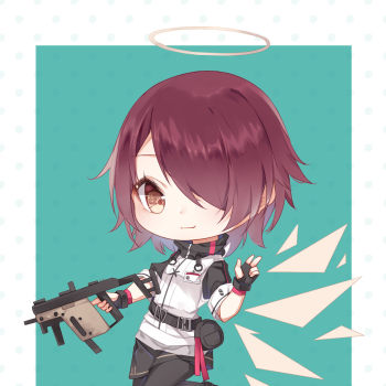 明日方舟能天使_明日方舟立绘赛璐璐平涂日系q版同人绘画作品