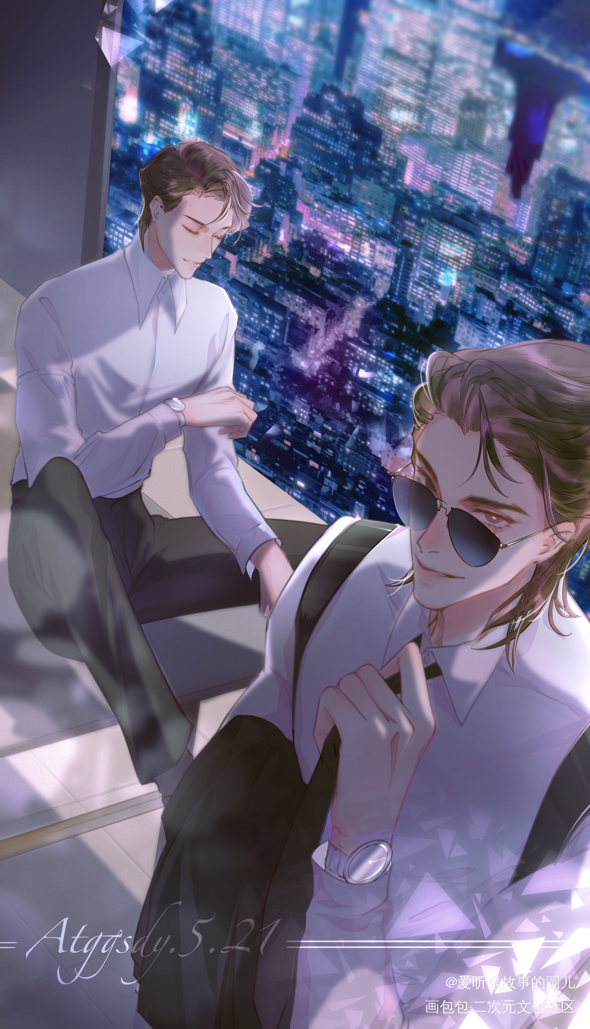 黑花专场🌸🕶_盗墓笔记黑花绘画作品