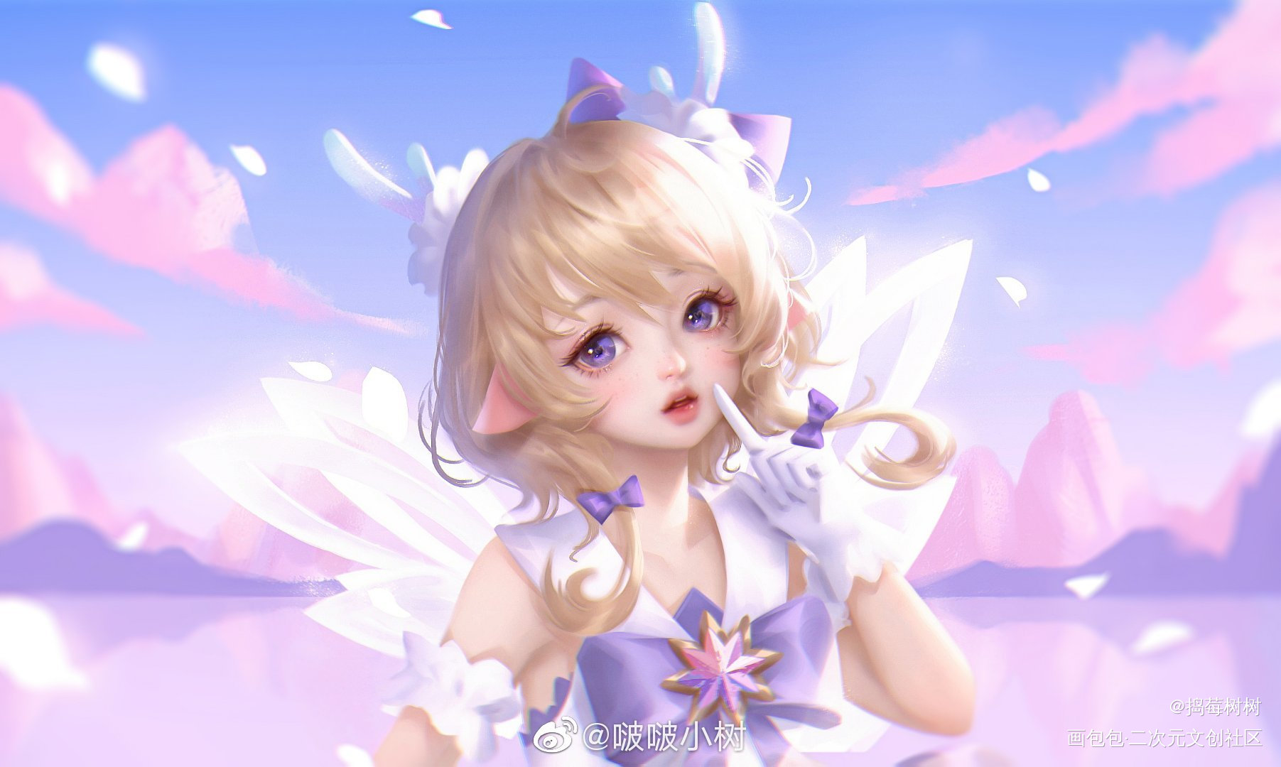 有一个秘密，才不告诉你~_王者荣耀瑶厚涂绘画作品