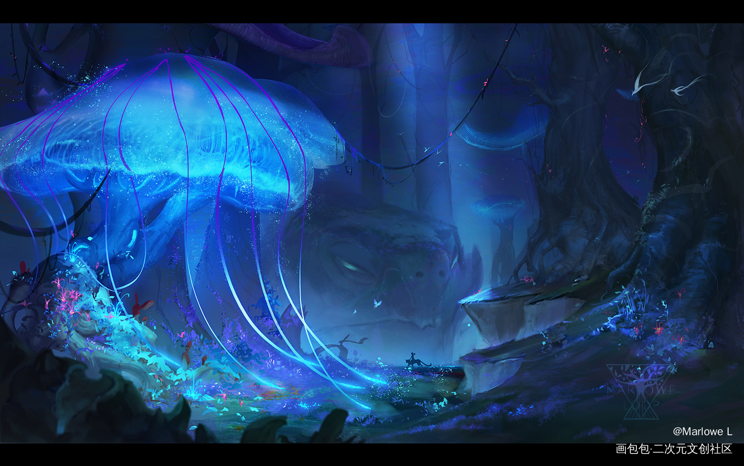 发个老早前的场景_厚涂原创绘画作品