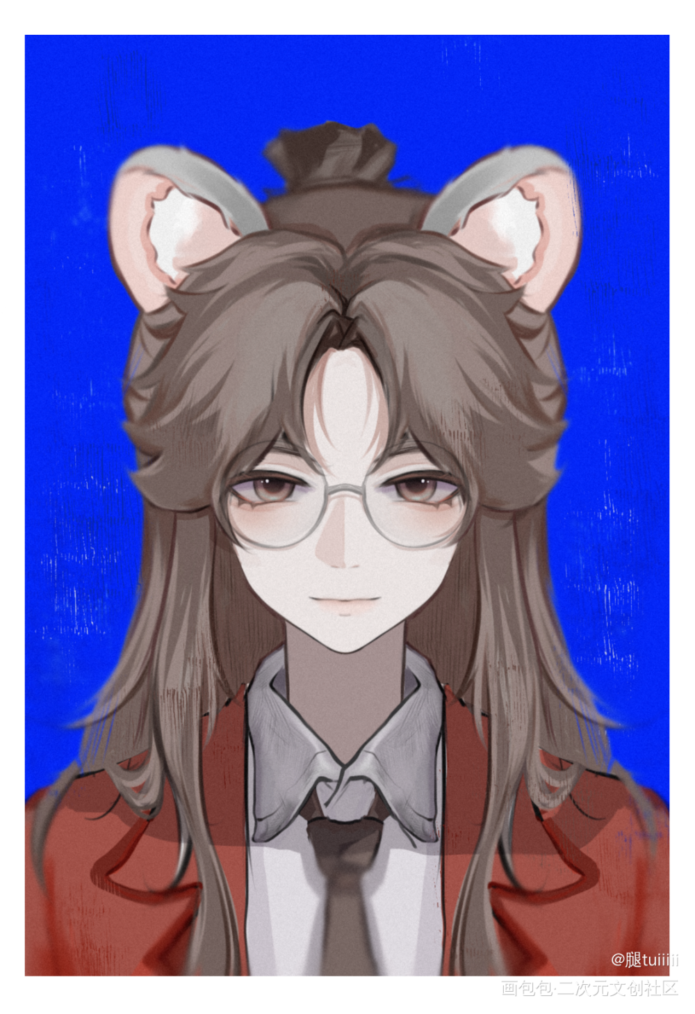 温柔的谢班长💕_天官赐福花怜谢怜花城板绘涂绘画作品