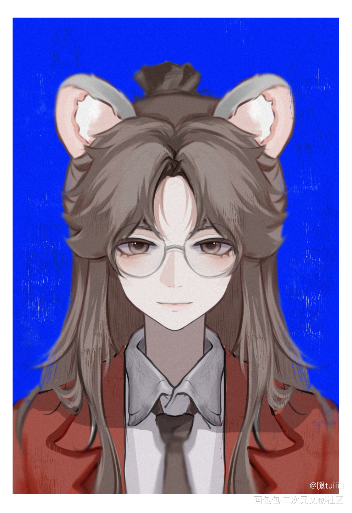 温柔的谢班长💕_天官赐福花怜谢怜花城板绘涂绘画作品