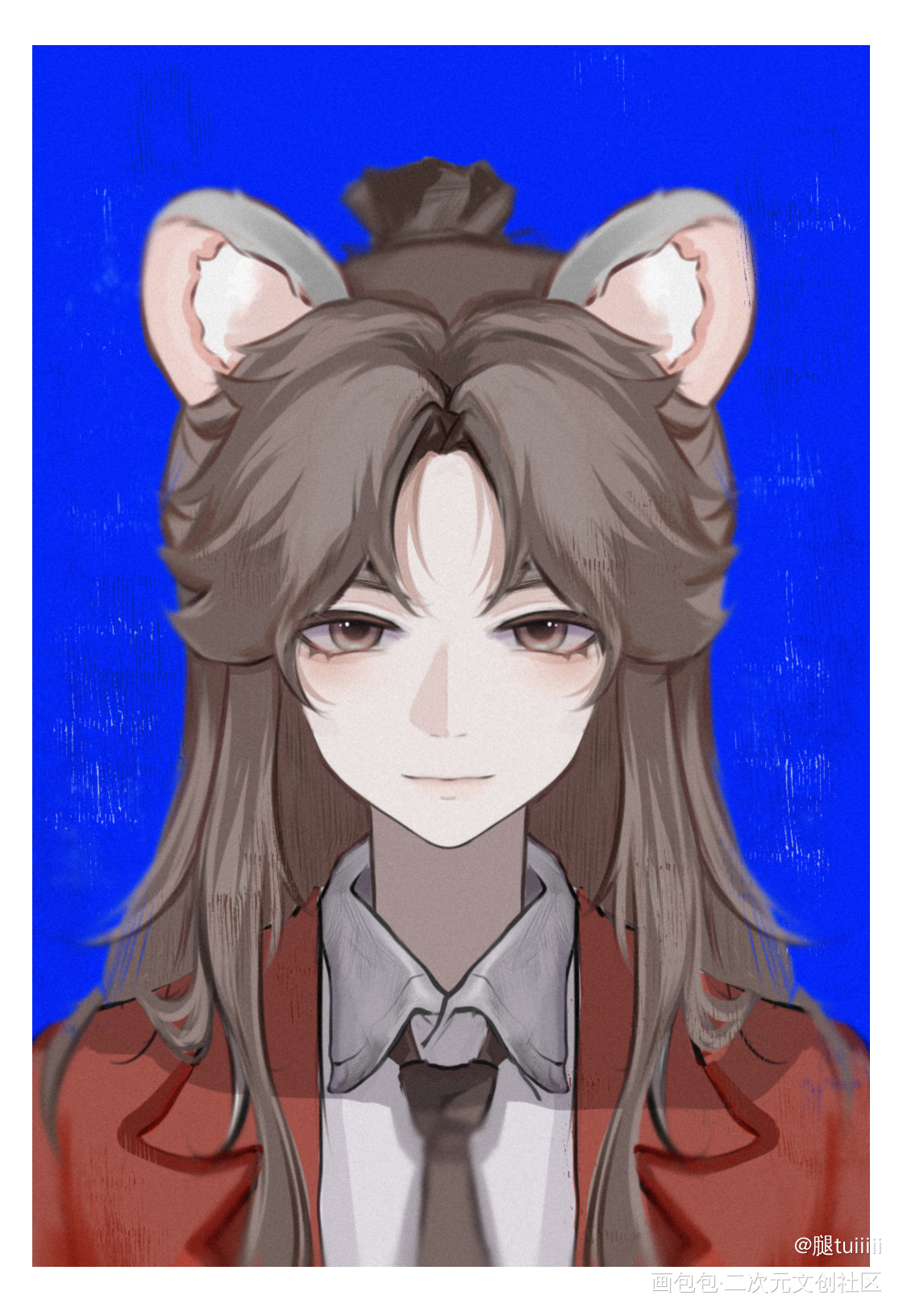 温柔的谢班长💕_天官赐福花怜谢怜花城板绘涂绘画作品
