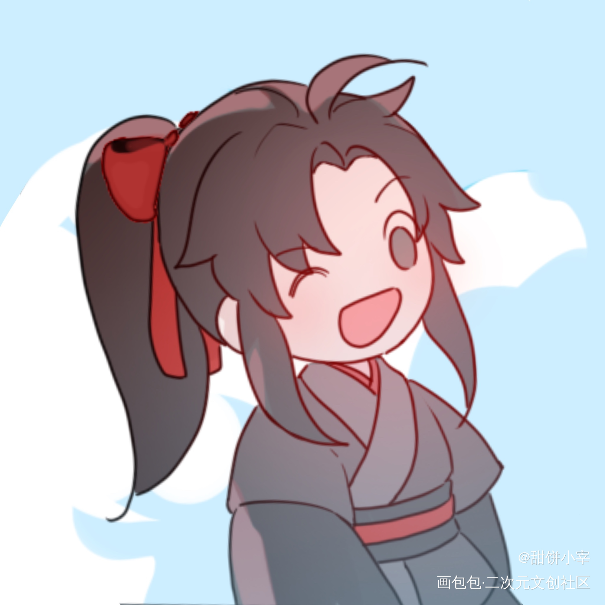 授权展示_魔道祖师忘羡魏无羡Q版绘画作品