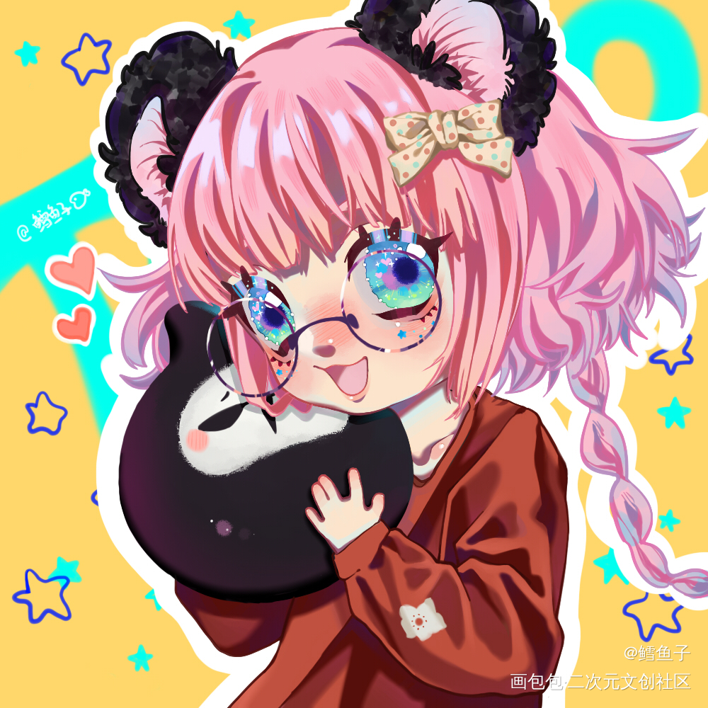 个人oc熊猫妹妹_Q版原创oc绘画作品