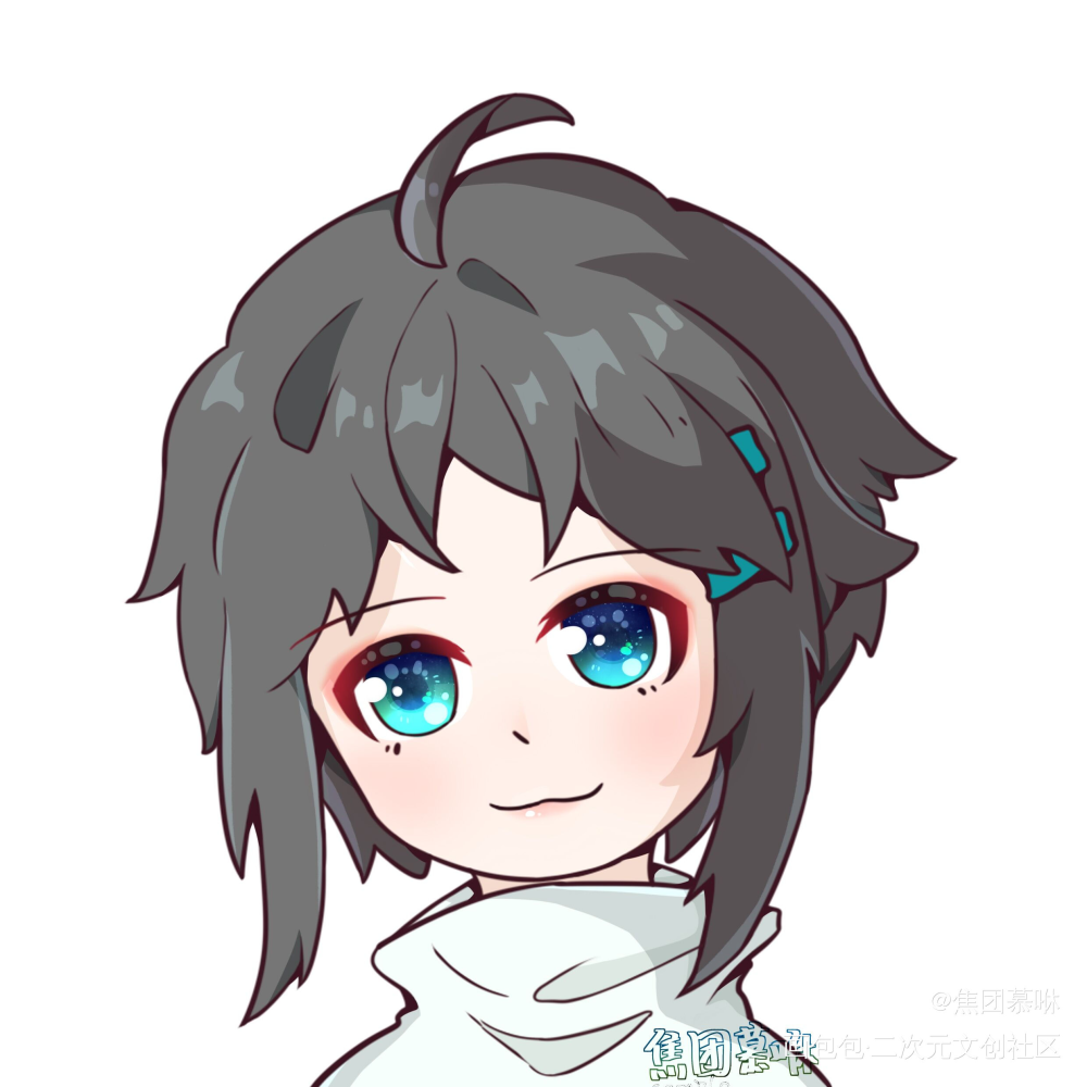 自设_Q版指绘摸鱼自设约稿绘画oc绘画作品