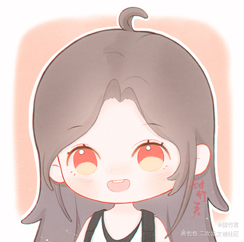 涂涂蒂法❛˓◞˂̵✧_最终幻想7蒂法板绘涂Q版同人同人绘求约稿人物头像最终幻想7re绘画绘画作品