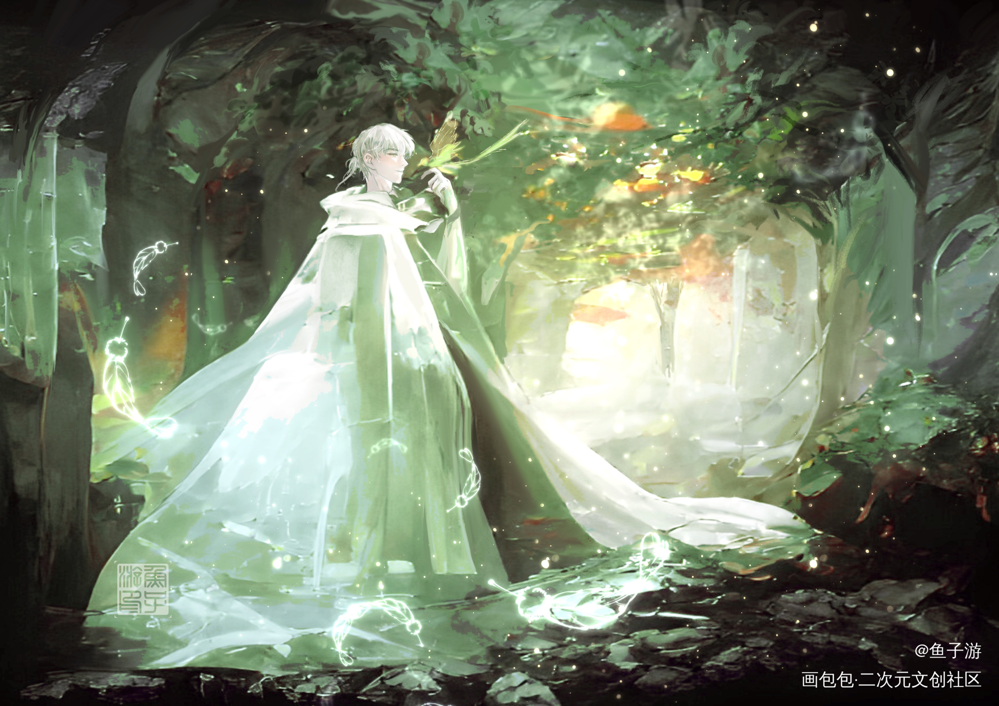 漆吴之森_光与夜之恋齐司礼插画绘画作品