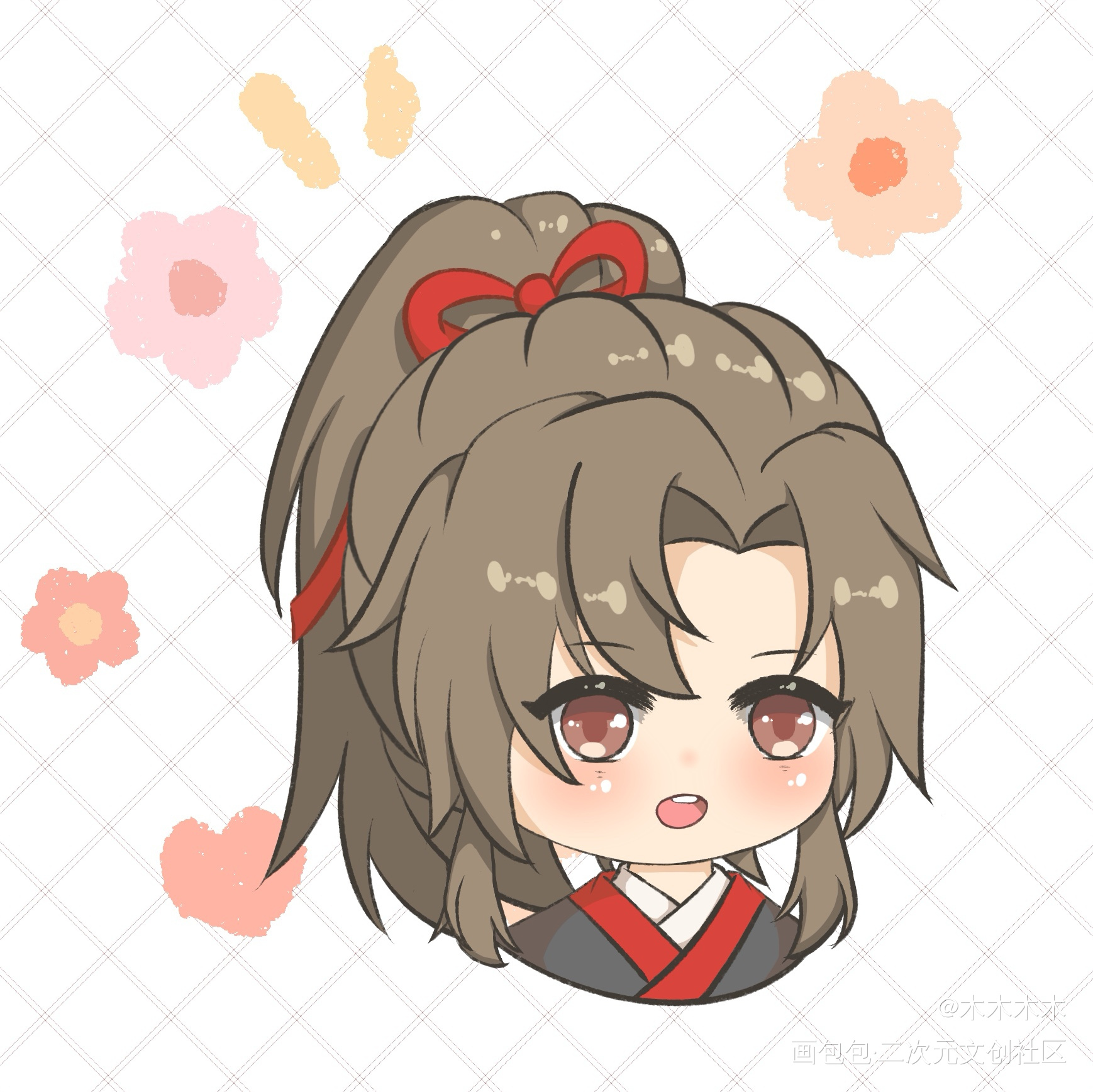 忘羡_魔道祖师忘羡Q版墨香铜臭绘画作品
