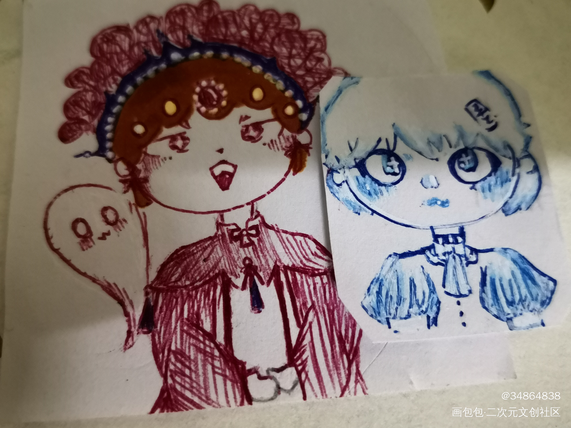 _摸鱼页绘画作品